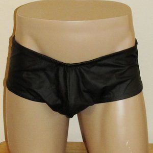 MENS FAUX LEATHER SWIMWEAR BIKINI